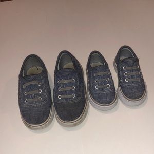 Boys Denim Shoes, size 5 & 10